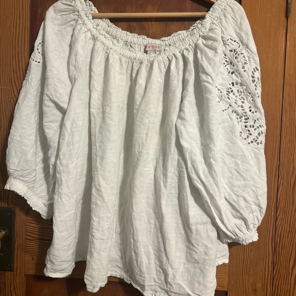 Universal Thread White Eyelet Blouse